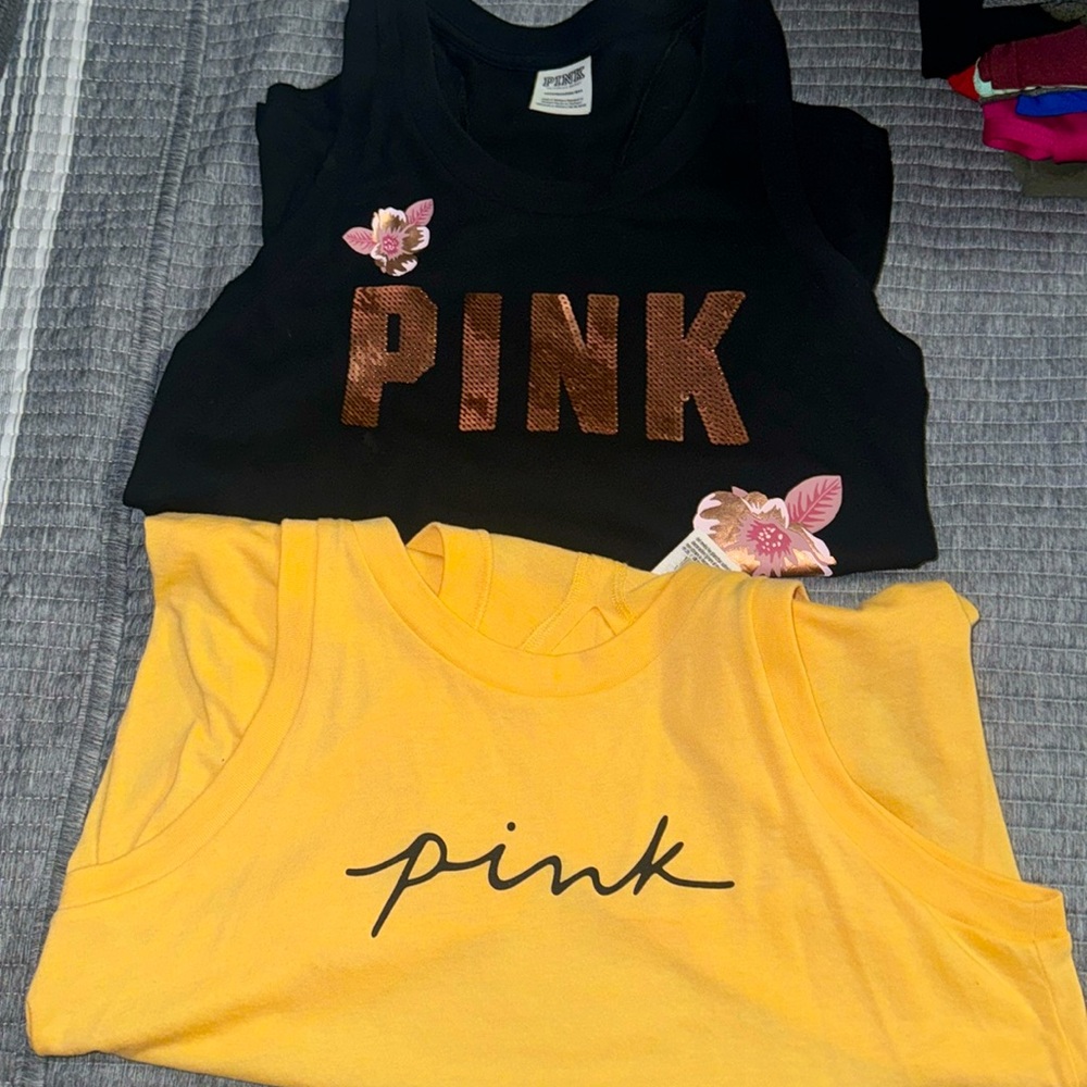 2 PINK Tanks